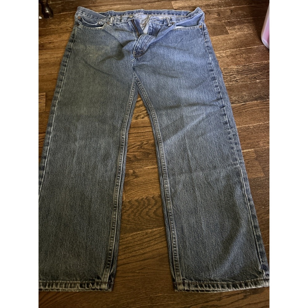 Levis 505 Straight Leg Jeans Mens 38x29 Blue Vintage Regular Fit Denim